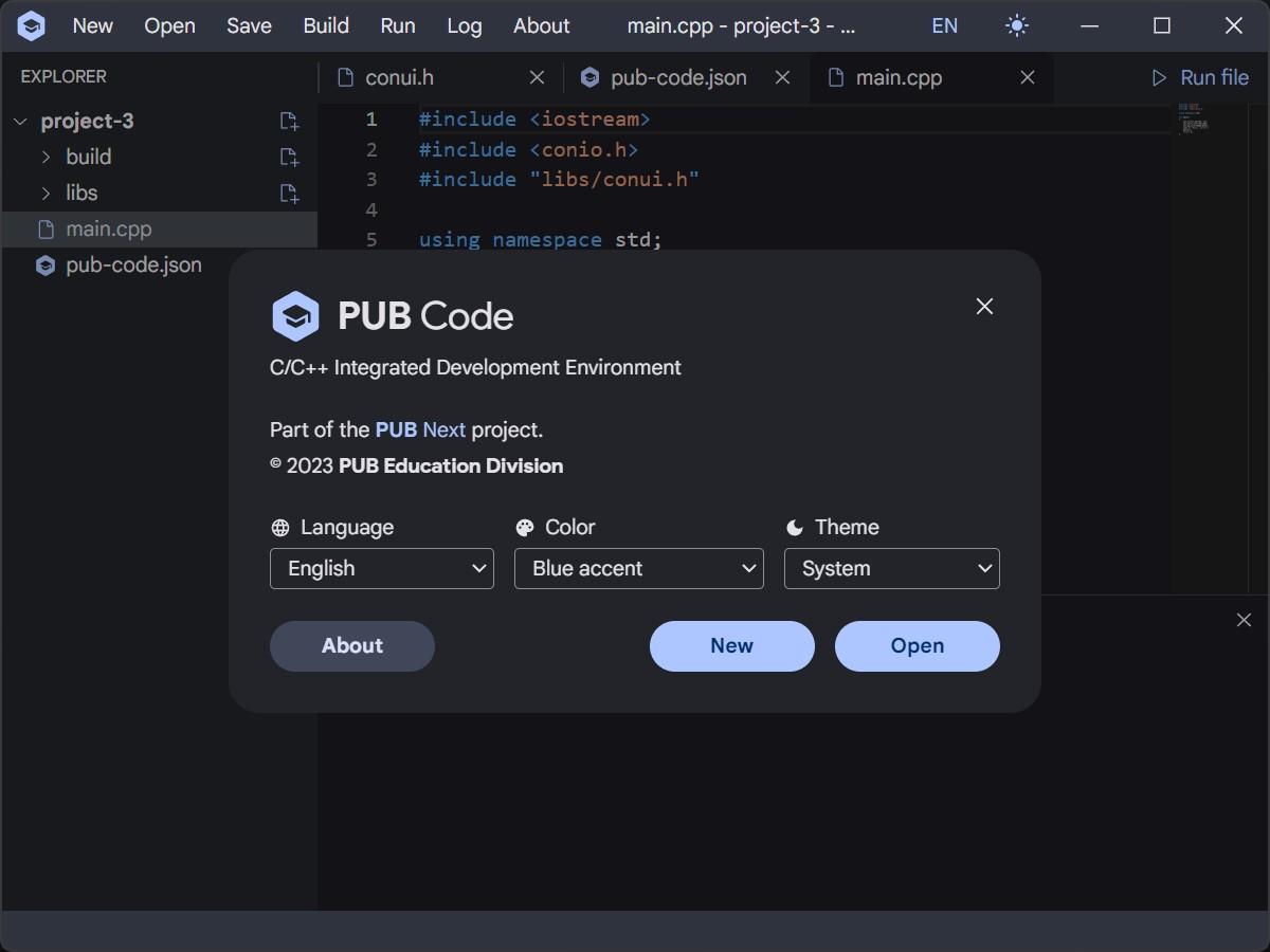 PUB Code screenshot